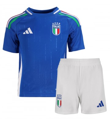 Italia Primera Equipación Niños Eurocopa 2024 Manga Corta (+ Pantalones cortos)